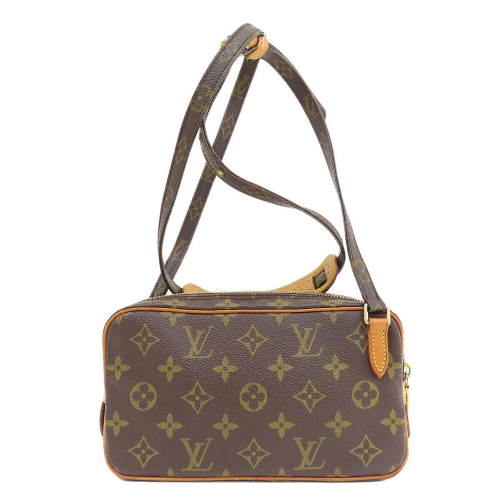 Louis Vuitton Bandoulire Marly Canvas Monogram Handbag Brown